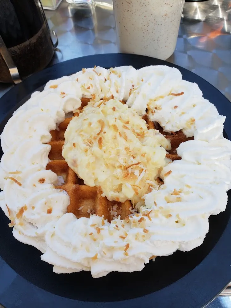Coconut Cream Waffle