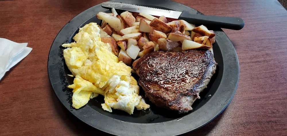 Scrambled Eggs and Red Potatoes